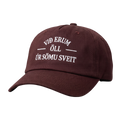Dark brown embroidered cap – Við erum öll úr sömu sveit